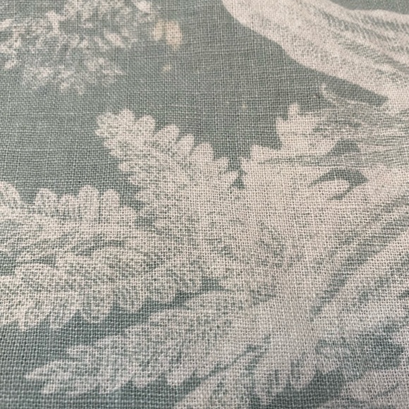 Pottery Barn MATINE TOILE Shower Curtain PORCELAIN BLUE FRENCH LIGHT GREEN - Picture 13 of 13